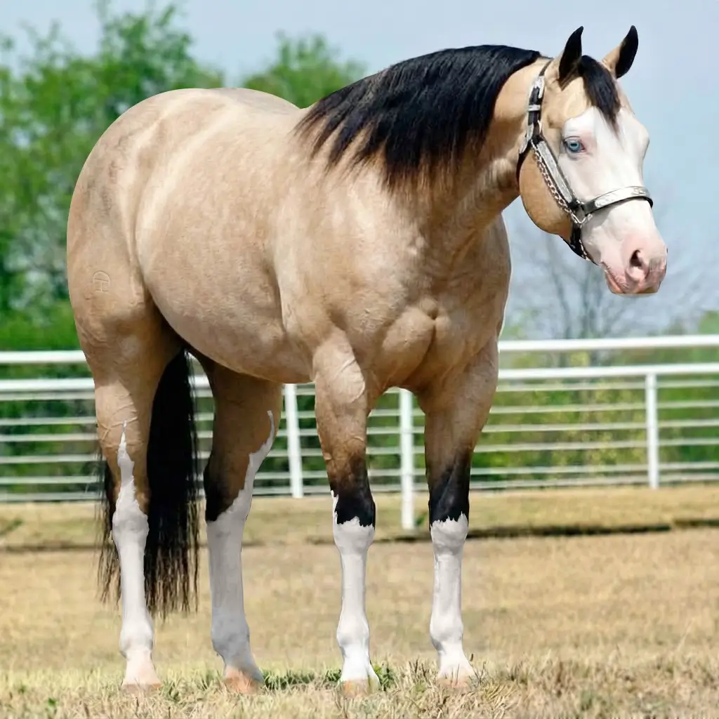 Roan Splash White Buckskin