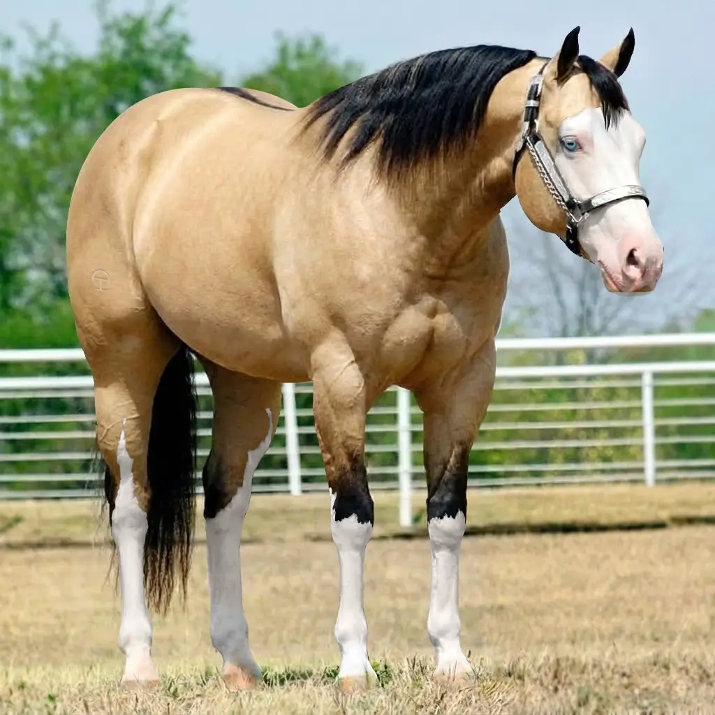 Splash White Dun Buckskin